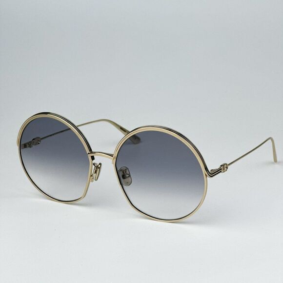 NEW Dior EVERDIOR R1U C0A2 Gold Gradient Grey Unisex Metal Round Sunglasses - Picture 5 of 11